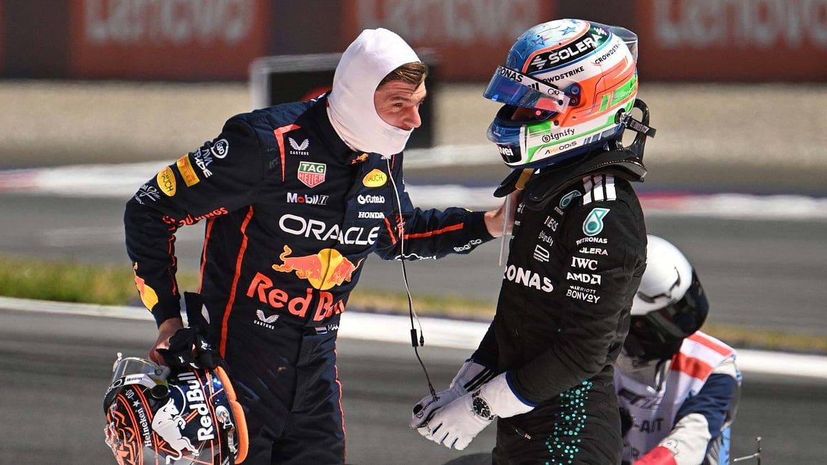 Verstappen and Antonelli crashed early on