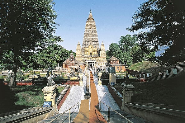 Getty Image : Mahabodhi temple (UNESCO World Heritage List, 2002), Bodh Gaya, Bihar, India, 3rd century BC.