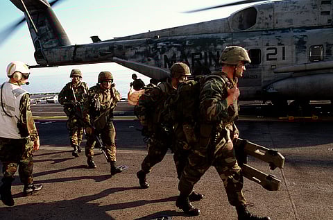 US troops in Bosnia for Operation Deny Flight