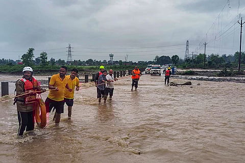 Mock drill for flood preparedness