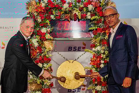 Raymond Realty listing ceremony at BSE in Mumbai