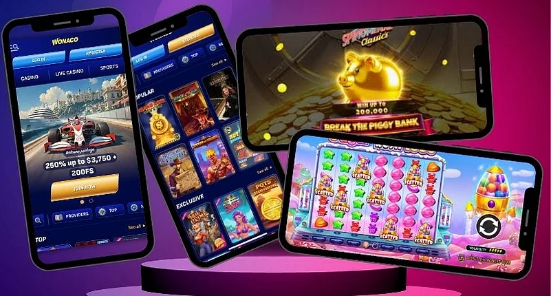 Wonaco Homepage, Lobby, Break The Piggy Bank, Sugar Rush 1000