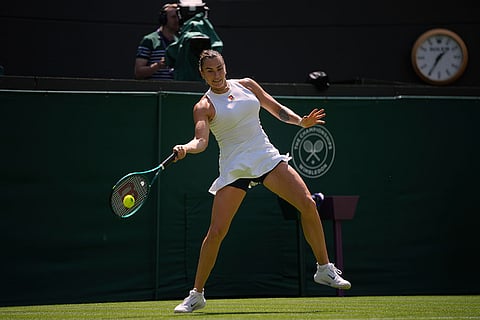 Britain Wimbledon Tennis: Carson Branstine vs Aryna Sabalenka
