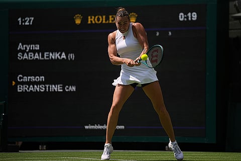 Wimbledon Championships: Aryna Sabalenka vs Carson Branstine