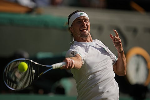 Britain Wimbledon Tennis: Arthur Rinderknech vs Alexander Zverev