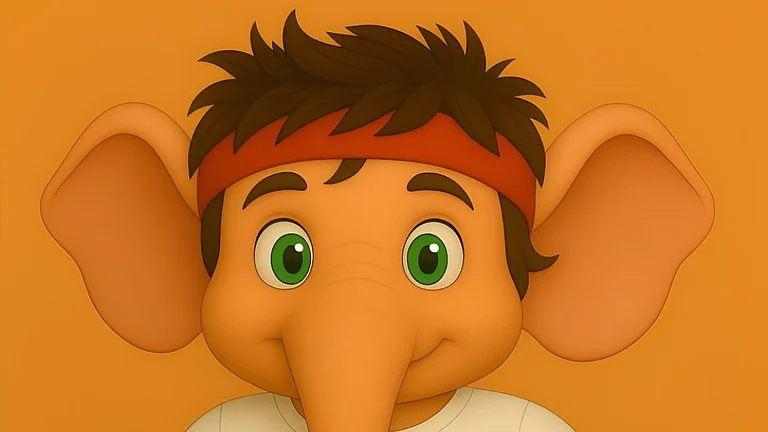 World Para Athletics Championships 2025's official mascot Viraaj is a young elephant with a prosthetic running blade. - Special Arrangement