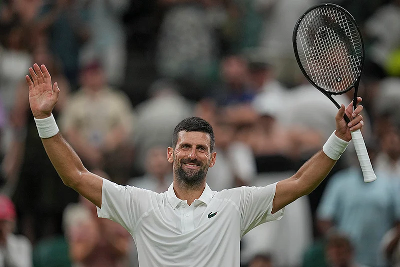 Wimbledon tennis 2025 1st Round Novak Djokovic vs Alexandre Muller in London_3