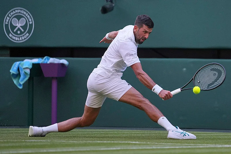 Wimbledon tennis 2025 1st Round Novak Djokovic vs Alexandre Muller in London_4