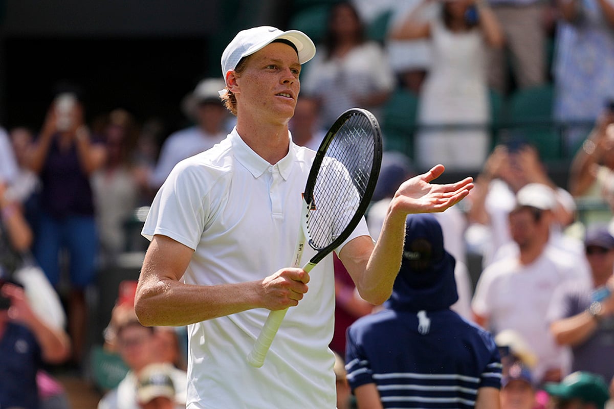 Wimbledon tennis 2025 1st Round match Jannik Sinner vs Luca Nardi in London_1