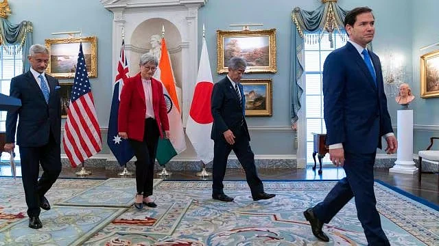 Quad foreign ministers Jaishankar, Penny Wong, Takeshi Iwaya, and Marco Rubio