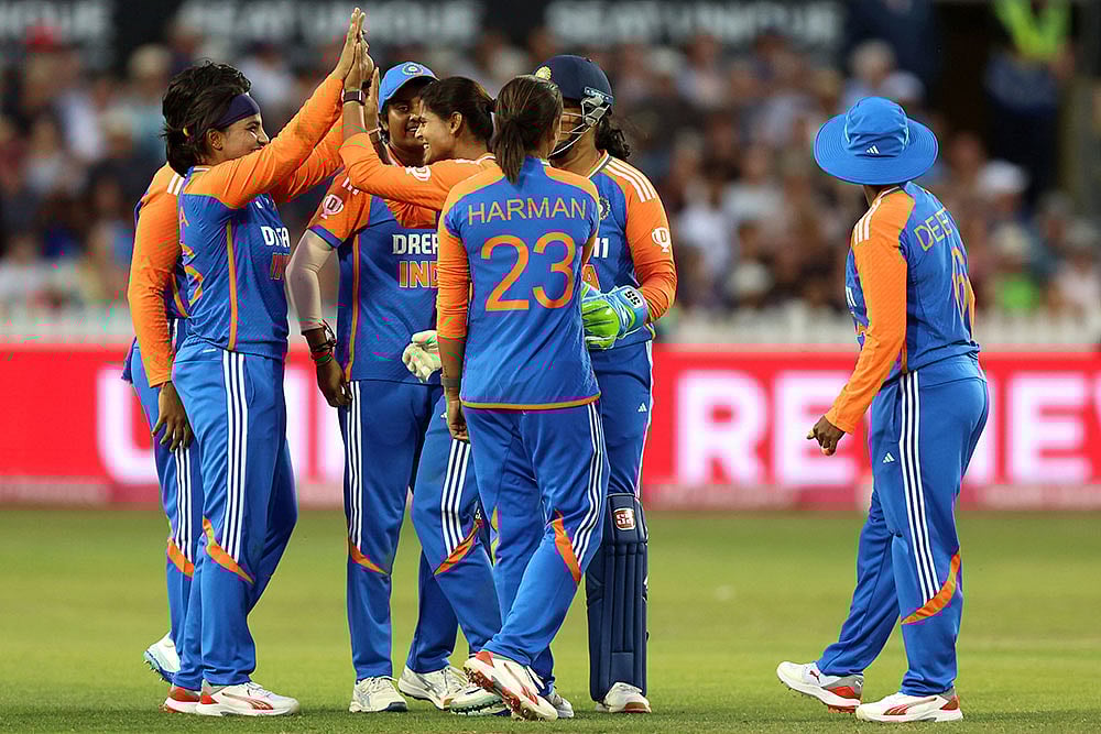 | Photo: Nigel French/PA via AP : India Women vs England Women 2nd T20I