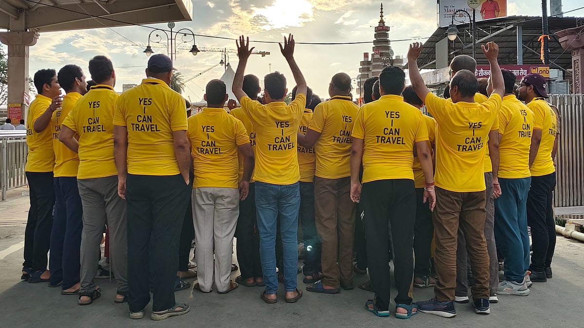 Ainnie Arif | : A group of 35 visually impaired persons who visited the Ram Temple in Ayodhya from June 26-29 |