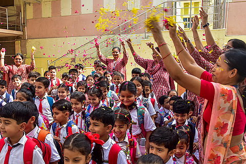 Schools reopen after summer break in Bikaner