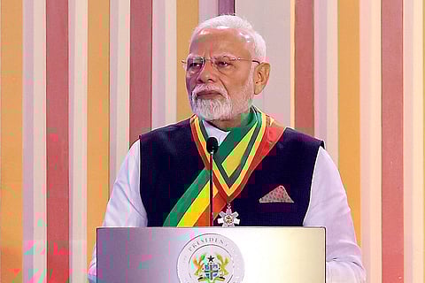 PM Modi in Ghana