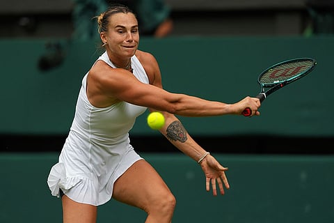 Wimbledon Tennis Championships: Aryna Sabalenka vs Marie Bouzkova