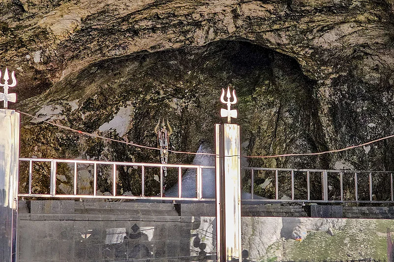Shivling at the cave shrine