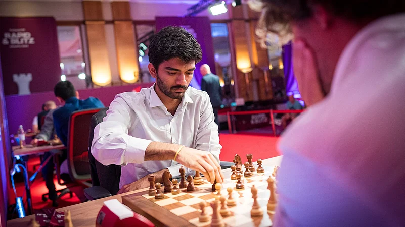 D Gukesh vs Magnus Carlsen, Super United 2025 Rapid and Blitz, Grand Chess Tour