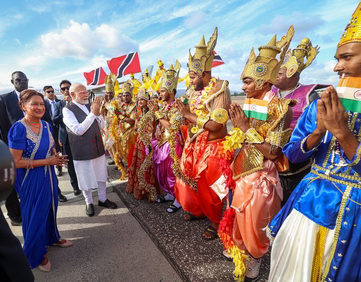 PTI : PM Modi in Trinidad and Tobago
