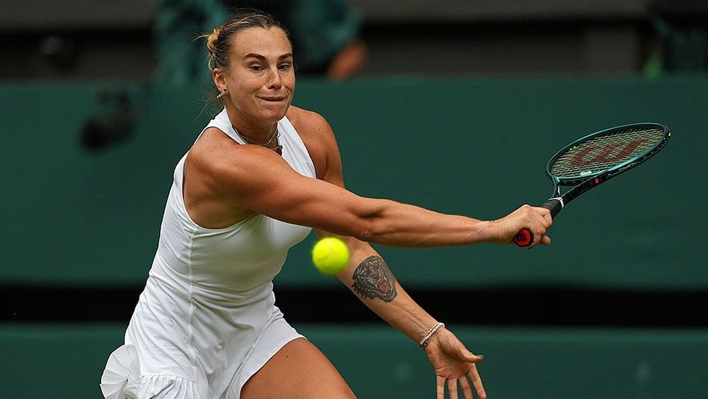 | Photo: AP/Kirsty Wigglesworth : Wimbledon Tennis Championships: Aryna Sabalenka vs Marie Bouzkova