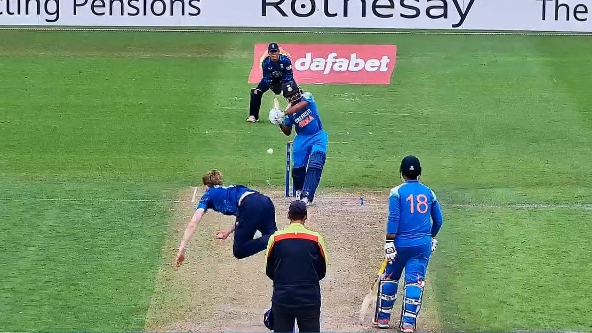 | Photo: Screenshot : India U19 Vs England U19, 4th Youth ODI 2025: Ayush Mhatre and Vaibhav Suryavanshi in action.