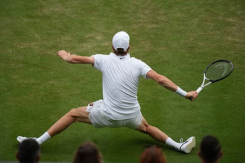 Britain Wimbledon Tennis: Aleksandar Vukic vs Jannik Sinner