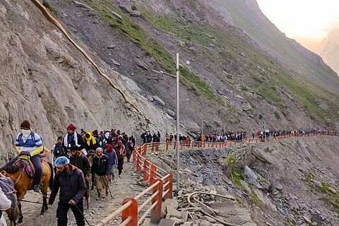 Amarnath Yatra 2025: Pilgrims at Panchtarni
