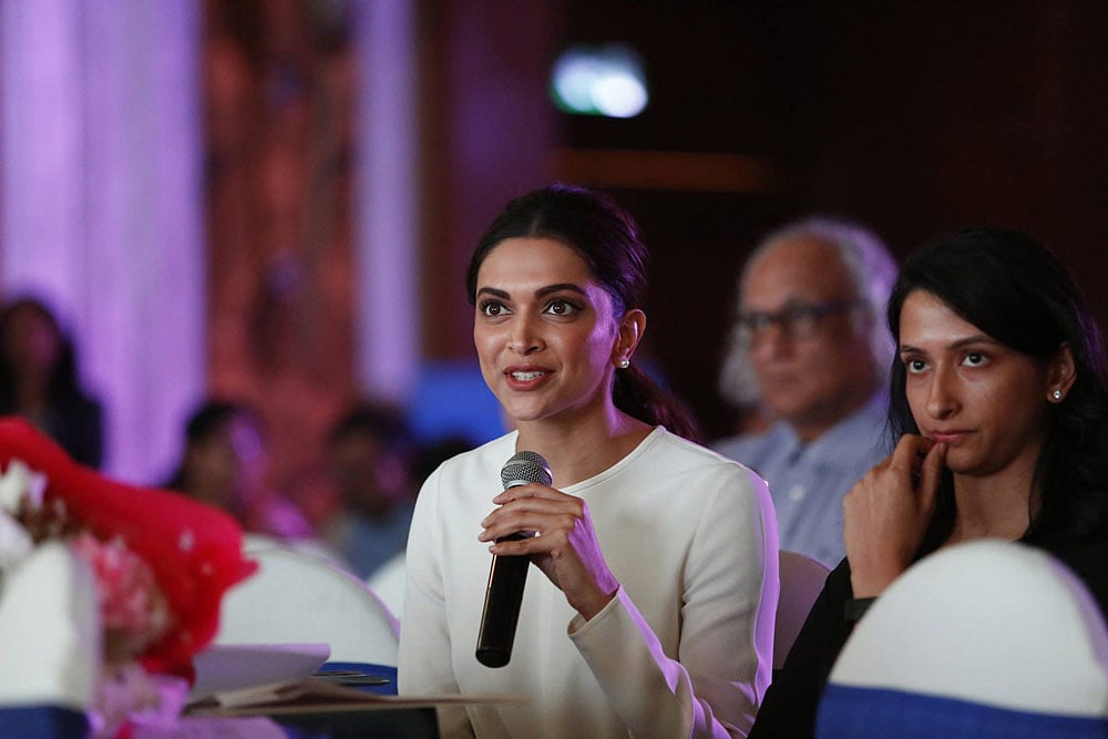 Deepika in the National Survey Report Release Event for Live Laugh Love (2018)