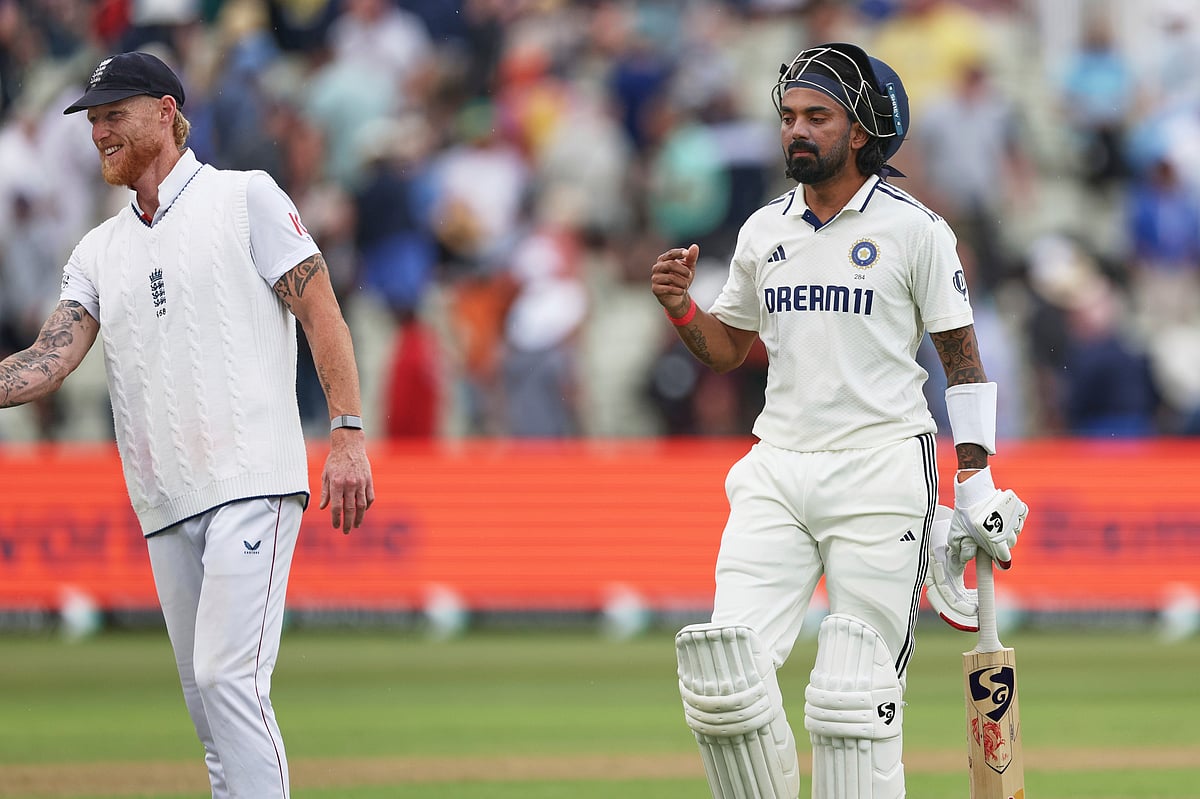 | Phoot: AP/Scott Heppell : India vs England 2nd Test Day 4, India Tour Of England, Edgbaston, Birmingham: KL Rahul Walks Of The Field After Losing His wickets