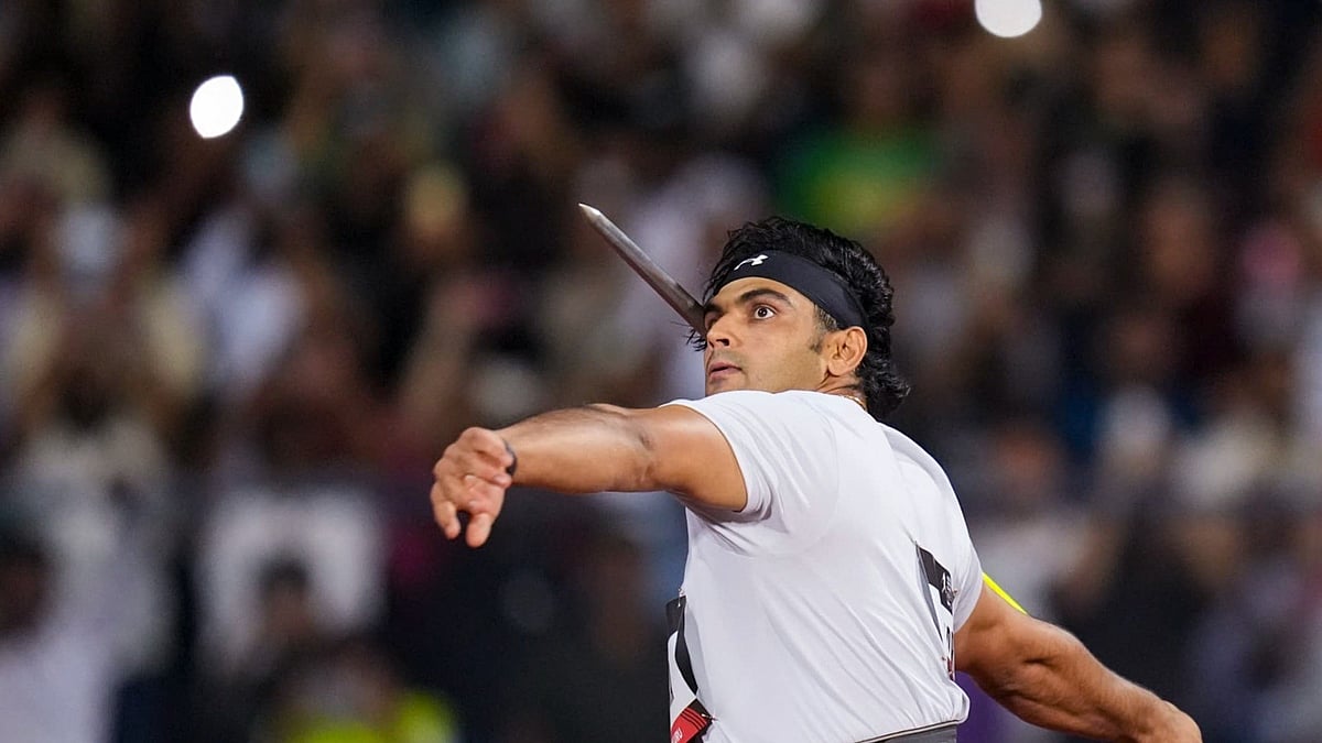 (PTI Photo/Shailendra Bhojak) : Bengaluru: India's Neeraj Chopra competes in the Neeraj Chopra Classic 2025 international javelin competition, in Bengaluru, Karnataka, Saturday, July 5, 2025. 