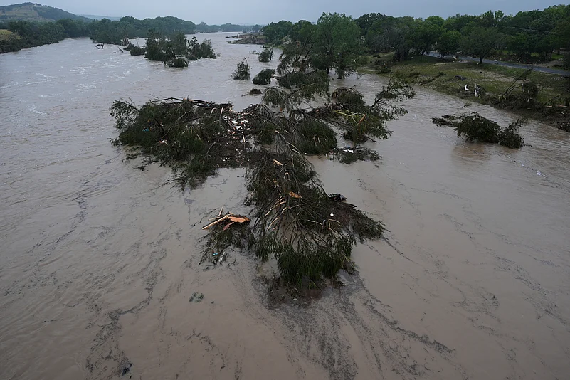 Flood-stricken area in Texas