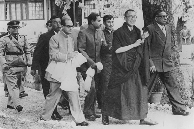 Tibetan spiritual leader the Dalai Lama: 14th Dalai Lama at Birla House in Mussoorie