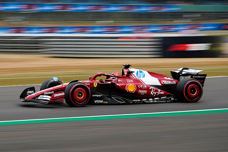 British Formula One Grand Prix Qualifying Race in Silverstone_Charles Leclerc of Monaco