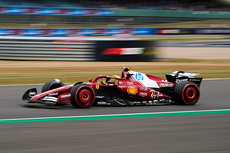 British Formula One Grand Prix Qualifying Race in Silverstone_