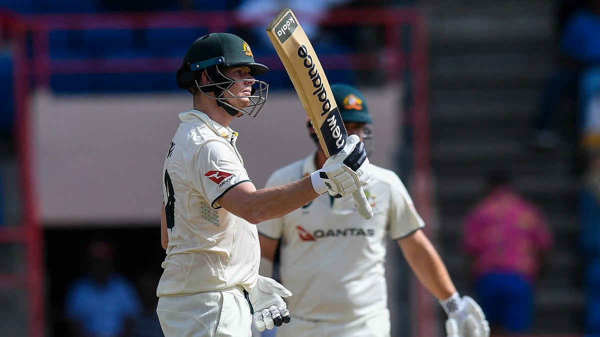 Steve Smith in action against West Indies
