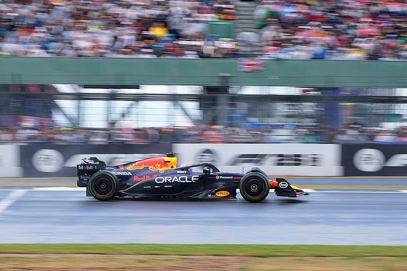 British Formula One Grand Prix race 2025 in Silverstone circuit_Red Bull driver Max Verstappen
