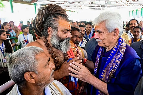 Amarnath Yatra 2025: Manoj Sinha at Nunwan base camp