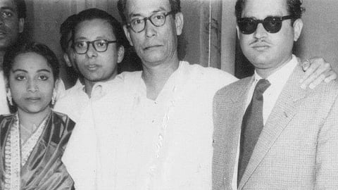 S.D. Burman with Geeta and Guru Dutt
