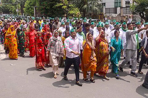 Farmers' protest in Noida