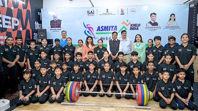 Sports Minister Mandaviya Inaugurates ASMITA Weightlifting League, Calls Chanu ‘Role Model’