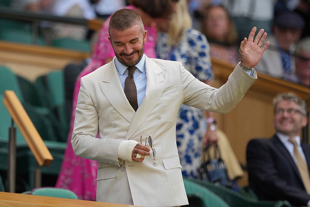 Celebrities attend 2025 Wimbledon Tennis Championships in London_Sir David Beckham