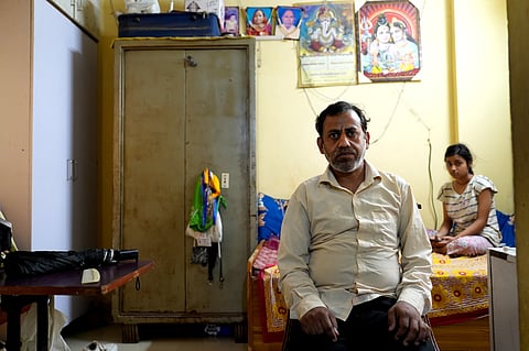  Ranjeet,44 is living with his family in Aha Kiran Apartments since January 2023 