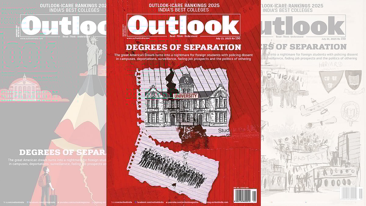 Vikas Thakur | : Outlook Magazine 21 July Issue 'Degrees of Separation' | 