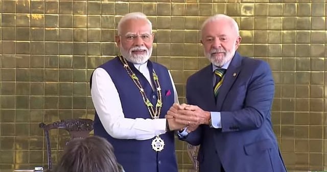 PM Modi Conferred With Brazil’s Highest Civilian Honour By Prez Lula