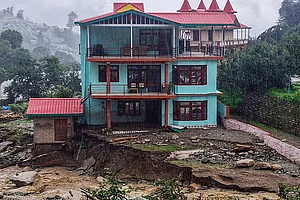 | Photo: PTI : Cloudbursts and flash floods in Mandi's Thunag
