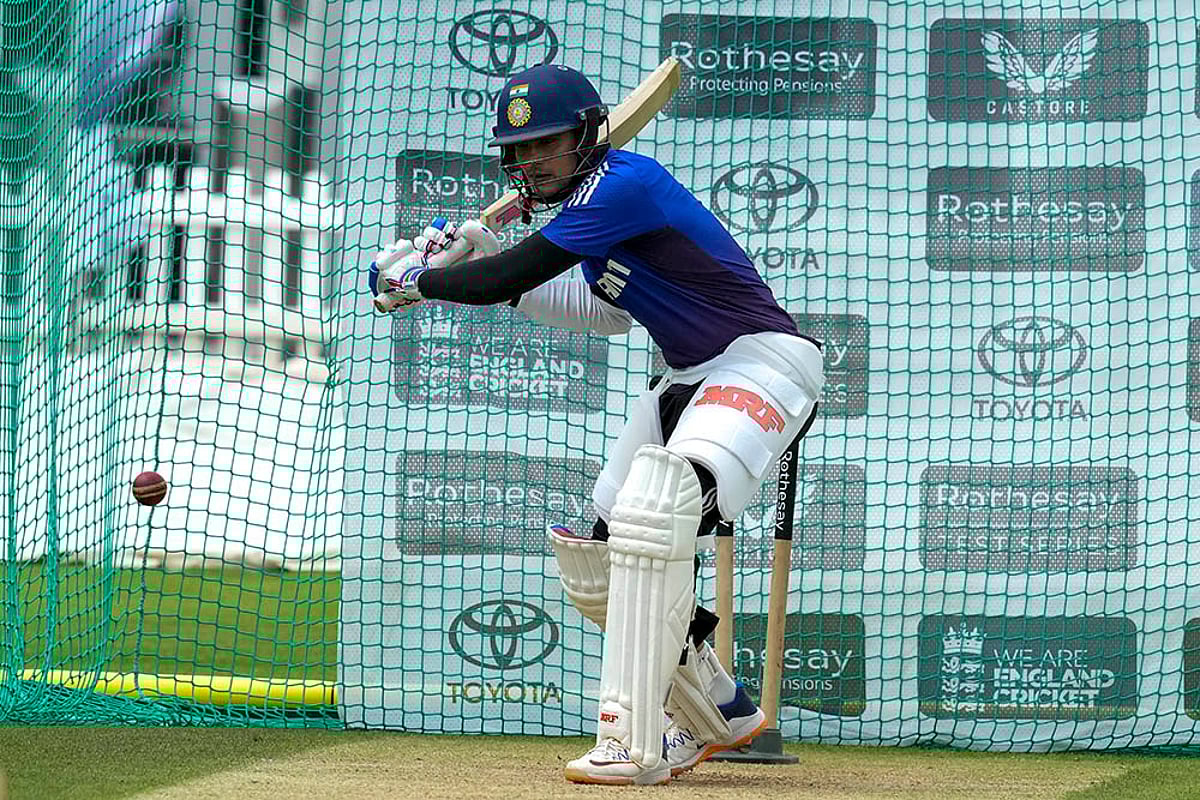 India vs England 3rd Test, Team India's training session in Lord's cricket ground_Shubman Gill