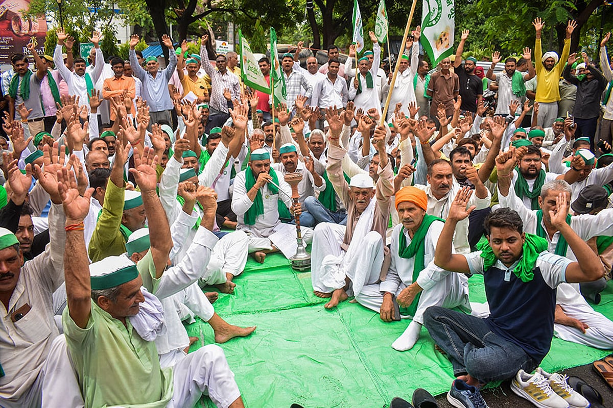 Farmers' protest in Meerut