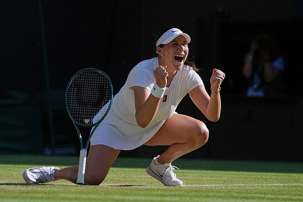 | Photo: AP/Kin Cheung : Wimbledon Tennis: Amanda Anisimova vs Anastasia Pavlyuchenkova