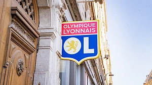 File : File photo of the Lyon badge.