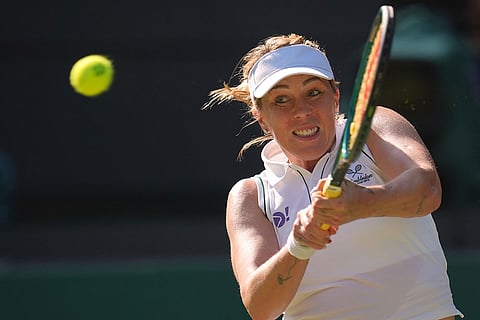 Britain Wimbledon Tennis: Anastasia Pavlyuchenkova vs Amanda Anisimova