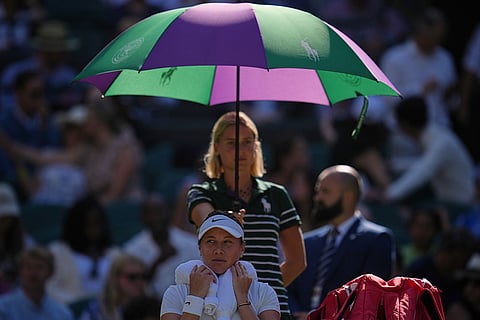 Britain Wimbledon Tennis: Anastasia Pavlyuchenkova vs Amanda Anisimova